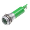 RS PRO Green Panel Mount Indicator 230V AC 3mA IP67 Prominent Bezel Silver IP67