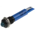 RS PRO Blue Panel Mount Indicator 12V dc 20mA Solder Tab Termination Prominent Bezel 209-967