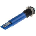 RS PRO Blue Panel Mount Indicator 12V dc 20mA Solder Tab Termination Prominent Bezel 209-967