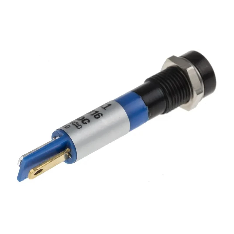 RS PRO Blue Panel Mount Indicator 24V DC 20mA Solder Tab Termination Recessed RS209-951 209-951