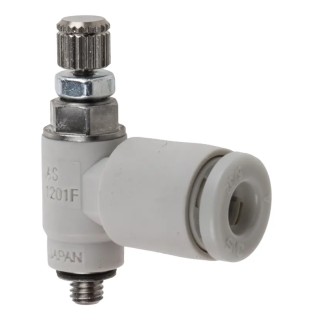 SMC AS Series Pneumatic Speed Controller Threaded Connections 0.1-1.05 MPa Operating Pressure AS1201F-M3-04