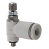 SMC AS Series Pneumatic Speed Controller Threaded Connections 0.1-1.05 MPa Operating Pressure AS1201F-M3-04