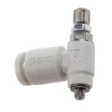SMC AS Series Pneumatic Speed Controller Threaded Connections 0.1-1.05 MPa Operating Pressure AS1201F-M3-04