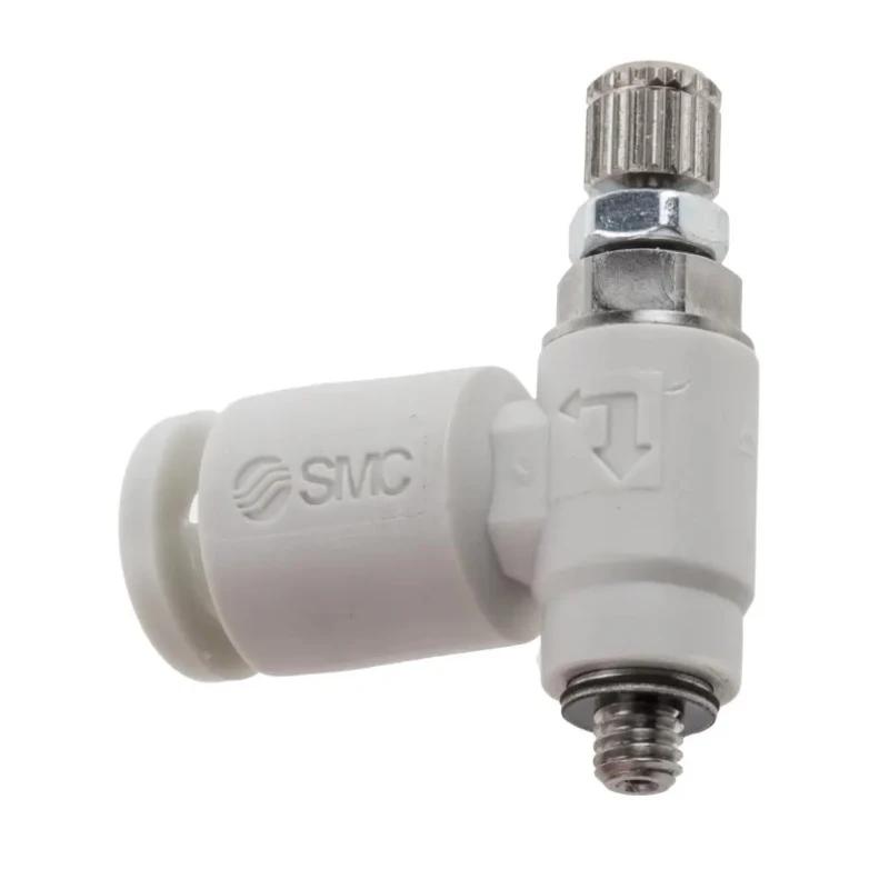SMC AS Series Pneumatic Speed Controller Threaded Connections 0.1-1.05 MPa Operating Pressure AS1201F-M3-04