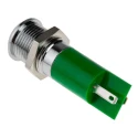 RS PRO Green Panel Mount Indicator 230V AC 3mA IP67 Prominent Bezel IP67