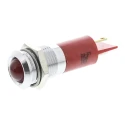 RS PRO Red Panel Mount Indicator, 12V AC, 20mA, Solder Tab Termination, Prominent Bezel 210-377