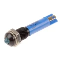 RS PRO Blue Panel Mount Indicator 24V DC 20mA Solder Tab Prominent Bezel 6mm Mount Hole Size 210-355
