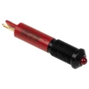 RS PRO Red Panel Mount Indicator 24V DC 20mA Solder Tab Termination Prominent Bezel 210-327