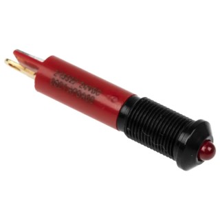 RS PRO Red Panel Mount Indicator 24V DC 20mA Solder Tab Termination Prominent Bezel 210-327