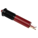 RS PRO Red Panel Mount Indicator 24V DC 20mA Solder Tab Termination Prominent Bezel 210-327