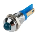 RS PRO Blue Panel Mount Indicator, 2V DC, 20mA, Solder Tab Termination, Prominent Silver Bezel 210-399