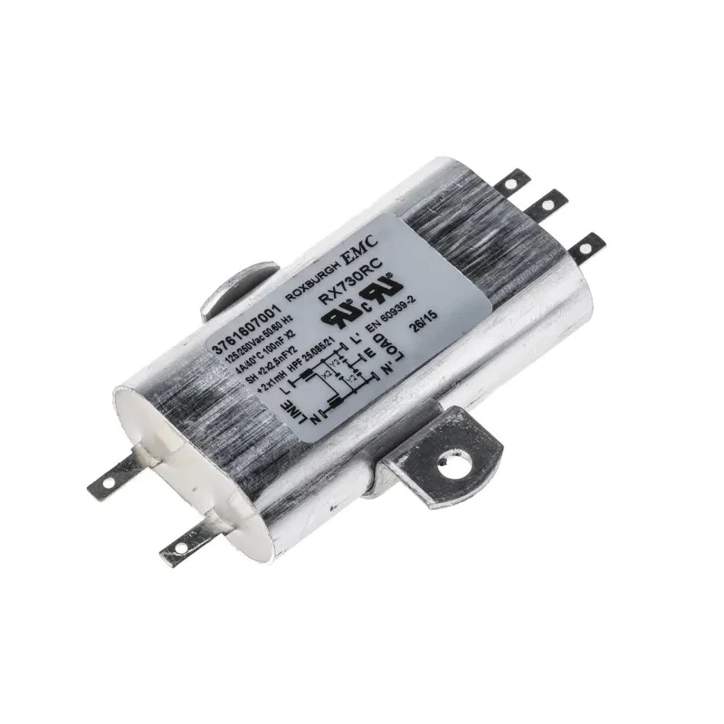 Roxburgh EMC Chassis Mount RFI Filter 4 A 250 V AC 60 Hz Tab Termination, 1 Phase RX730