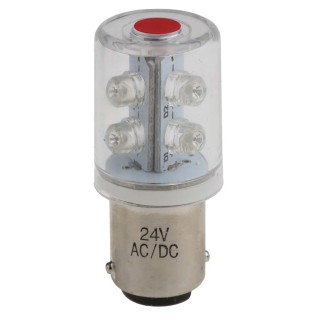 RS PRO BA15d Red LED Lamp for Light Towers 6 High Intensity LEDs 360° Illumination 209-305
