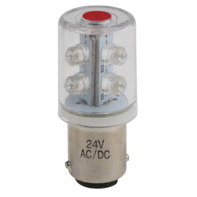 RS PRO BA15d Red LED Lamp for Light Towers 6 High Intensity LEDs 360° Illumination 209-305