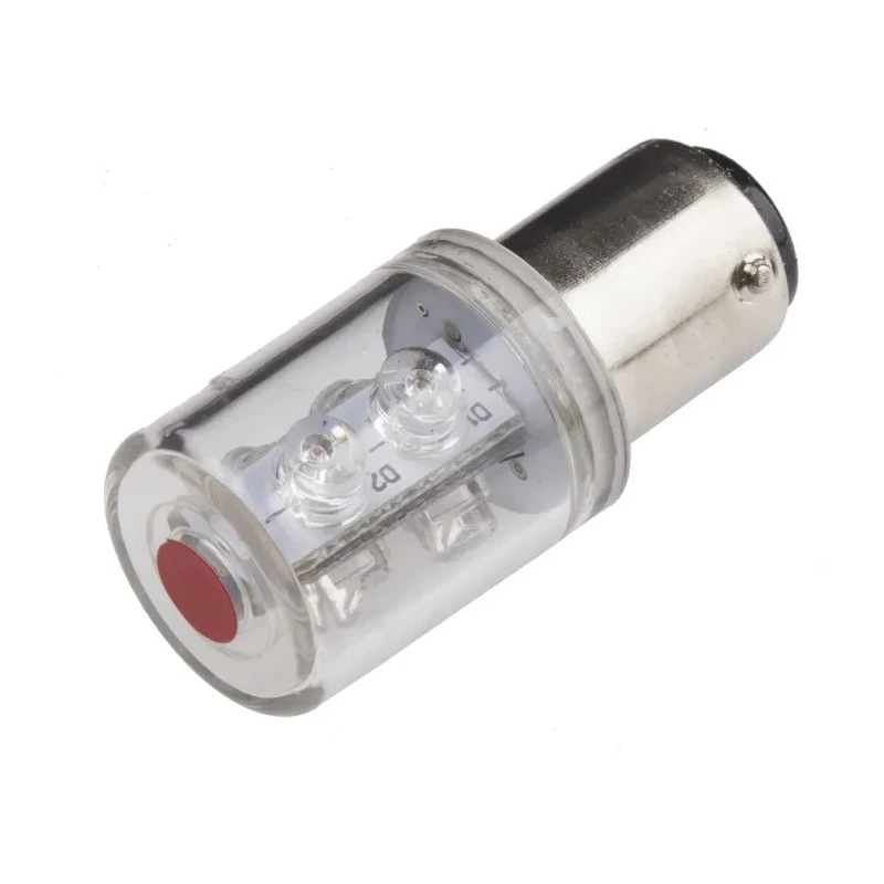 RS PRO LED Lamp Red BA15d High Intensity 6 LEDs 360° Illumination 24 V AC DC 209-311