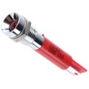 RS PRO Red Panel Mount Indicator 12V dc 20mA Solder Tab Termination Recessed 210-428