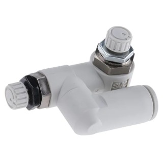 SMC AS Series Dual-Speed Controller with Tube Outlet Connection, Inlet Thread R, Max Pressure 1 Mpa ASD330F-01-06S