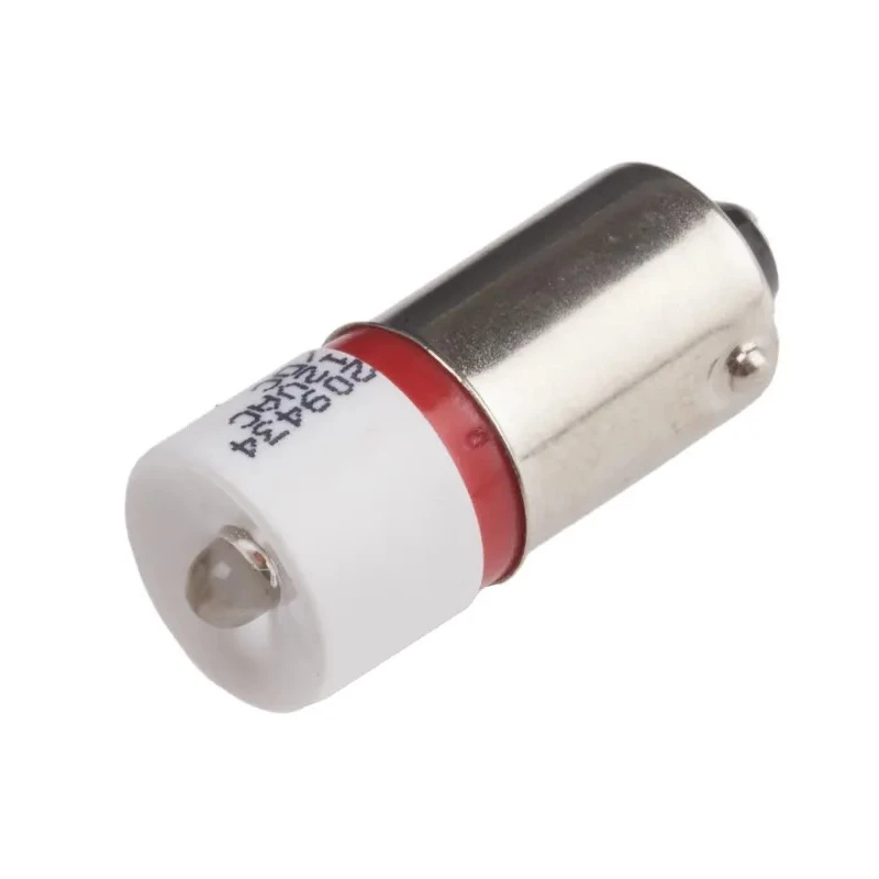 RS PRO Red Indicator Lamp Single Chip LED, 12 V AC/DC, BA9 Base, 10 mm Diameter 209-434