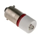 RS PRO Red Indicator Lamp Single Chip LED, 24 V AC/DC, BA9 Base, 10 mm Diameter 209-478