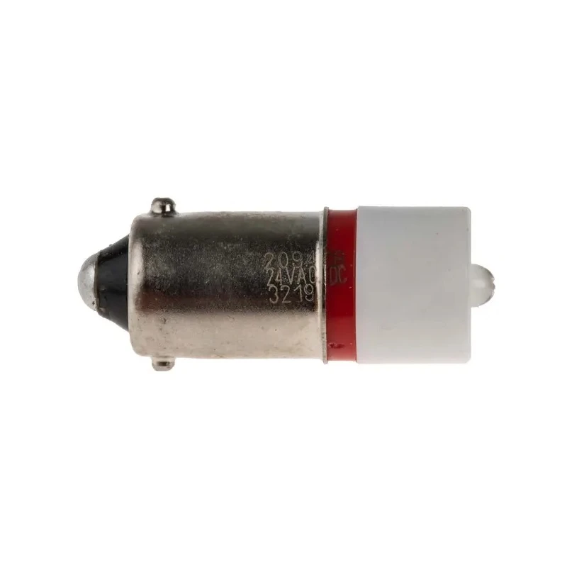 RS PRO Red Indicator Lamp Single Chip LED, 24 V AC/DC, BA9 Base, 10 mm Diameter 209-478