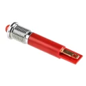 RS PRO Red Panel Mount Indicator 24V AC 20mA Silver Bezel Prominent 210-579