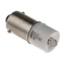 RS PRO White Indicator Lamp Single Chip, 28 V AC/DC, BA9 Base, 10 mm Diameter 210-614