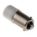 RS PRO White Indicator Lamp Single Chip, 28 V AC/DC, BA9 Base, 10 mm Diameter 210-614