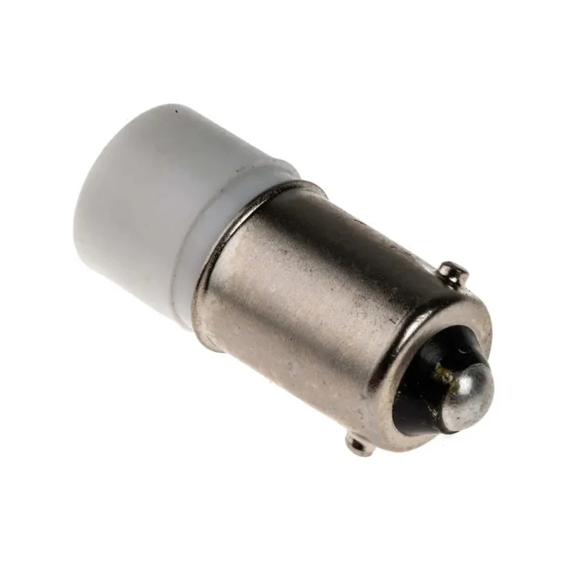 RS PRO White Indicator Lamp Single Chip, 28 V AC/DC, BA9 Base, 10 mm Diameter 210-614
