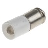 RS PRO White Indicator Lamp Single Chip, 48 V AC/DC, Midget Groove Base, 6.1 mm Diameter 210-046