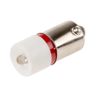 RS PRO Red Indicator Lamp Single Chip BA9 Base 10 mm Diameter 48 V AC/DC 210-636