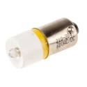 RS PRO Yellow Indicator Lamp Single Chip LED, BA9 Base, 10 mm Diameter, 60 V AC/DC, 6 mA Current, 587 nm Peak 210-204