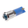 RS PRO Blue Panel Mount Indicator 12V IP67 Silver Bezel Prominent IP67