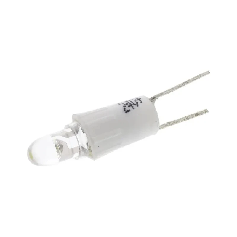 RS PRO White Indicator Lamp Single Chip Bi-Pin LED 24 V AC/DC 4.25 mm Diameter 17 mm Length 210-715