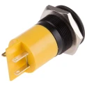 RS PRO Yellow Panel Mount Indicator 230V AC 3mA Prominent Bezel 210-721
