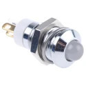 RS PRO Yellow, Green, Red Panel Mount Indicator 2V DC 20mA Solder Tab Termination Prominent Bezel 210-765