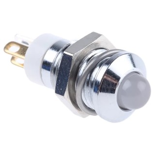 RS PRO Yellow, Green, Red Panel Mount Indicator 2V DC 20mA Solder Tab Termination Prominent Bezel 210-765
