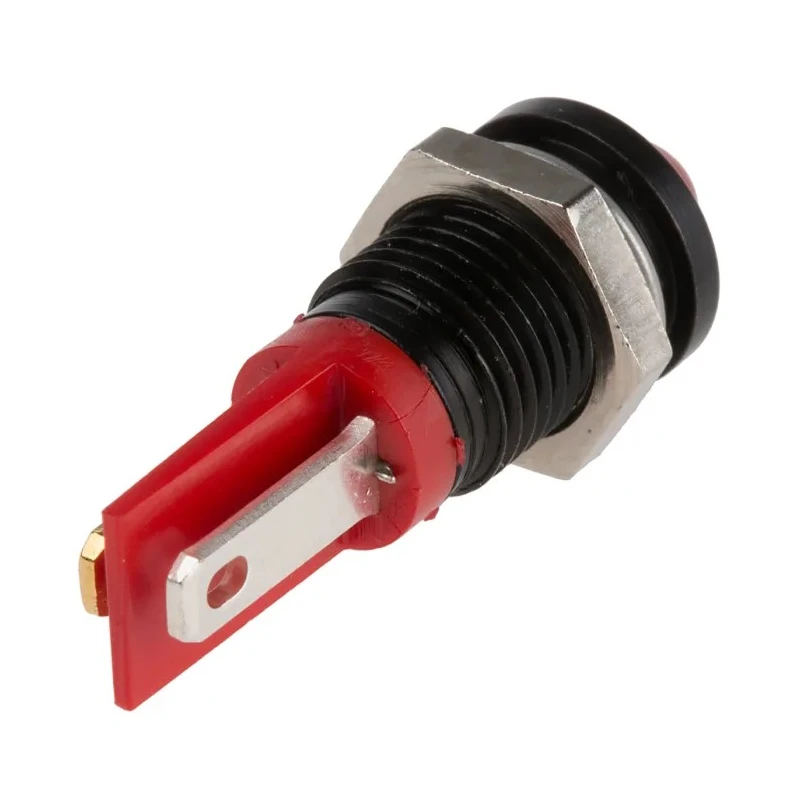 RS PRO Red Panel Mount Indicator, 2V DC, 20mA, Solder Tab Termination, Prominent Bezel 210-771