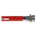 RS PRO Red Panel Mount Indicator, 24V dc, 20mA, Solder Tab Termination, Recessed Bezel, Model 210-951