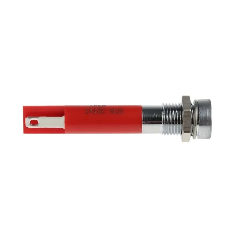 RS PRO Red Panel Mount Indicator, 24V dc, 20mA, Solder Tab Termination, Recessed Bezel, Model 210-951