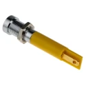 RS PRO Yellow Panel Mount Indicator 24V DC 20mA Solder Tab Termination Recessed 210-989