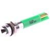 RS PRO Green Panel Mount Indicator 110V AC 6mA Solder Tab Termination Recessed 211-099