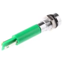 RS PRO Green Panel Mount Indicator 110V AC 6mA Solder Tab Termination Recessed 211-099