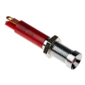 RS PRO Red Panel Mount Indicator 12V dc 20mA Solder Tab Termination Recessed Bezel 211-156