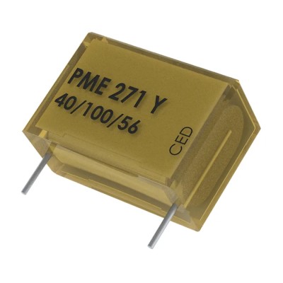 KEMET PME271 Paper Capacitor Y2 Through Hole 4.7nF 250V AC 250V DC 10.2mm Pitch PME271