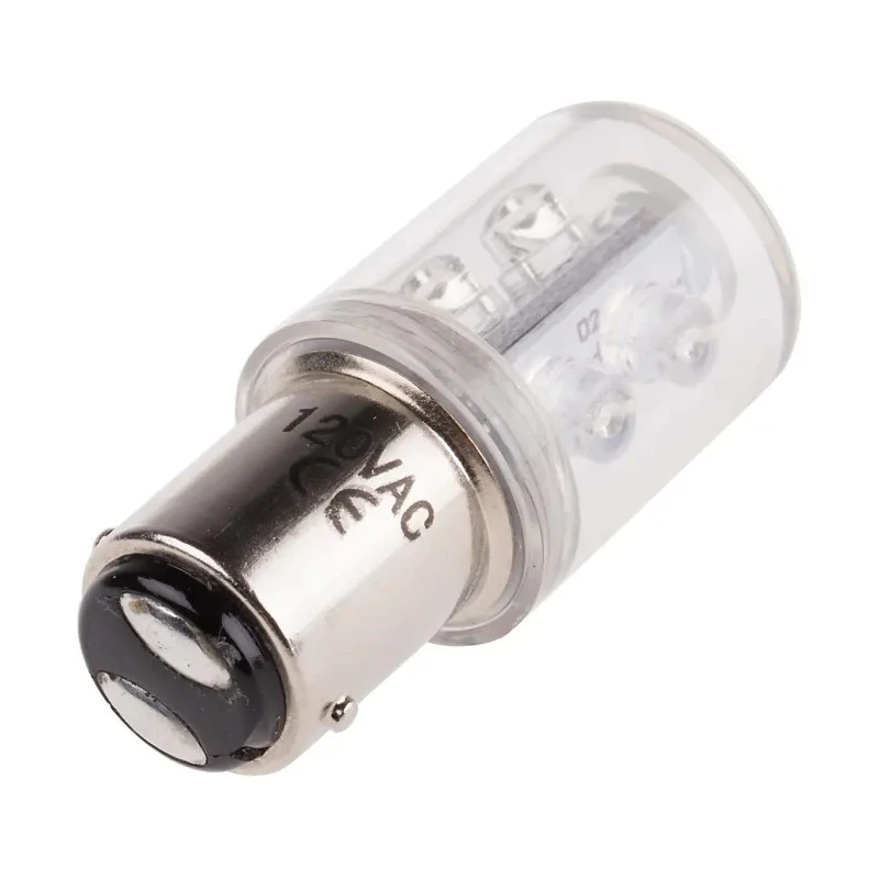 RS PRO LED Lamp Green BA15d 6 High Intensity LEDs 360° Illumination RoHS Compliant 211-184