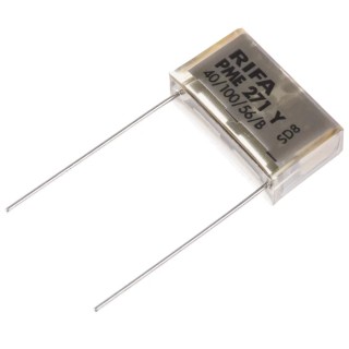 KEMET PME271 Paper Capacitor X2 33nF 250V AC 250V DC Through Hole 2-Pin 20.3mm Lead Pitch 