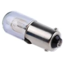 RS PRO Red Indicator Lamp, 220V DC, 250V DC, BA9 Base, 10 mm Diameter 211-178