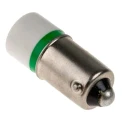 RS PRO Green Indicator Lamp Single Chip, 28 V AC/DC, BA9 Base, 10 mm Diameter 210-620