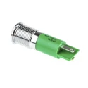 RS PRO Green Panel Mount Indicator 12V DC 20mA Solder Tab Termination Prominent Bezel 211-279
