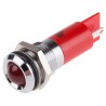 RS PRO Red Panel Mount Indicator 110V AC Solder Tab Termination IP40 Silver Bezel 211-314